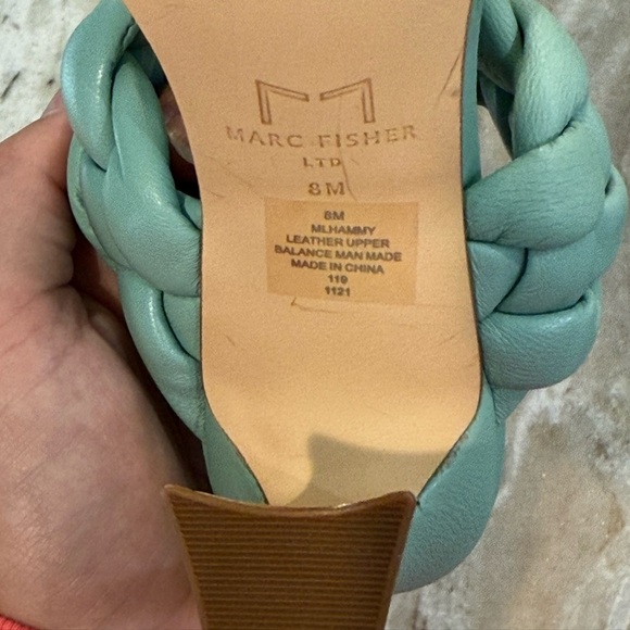 Women’s MARC ANTHONY Hammy Braided High Heel Slide Sandals- Size 8 - Picture 8 of 10